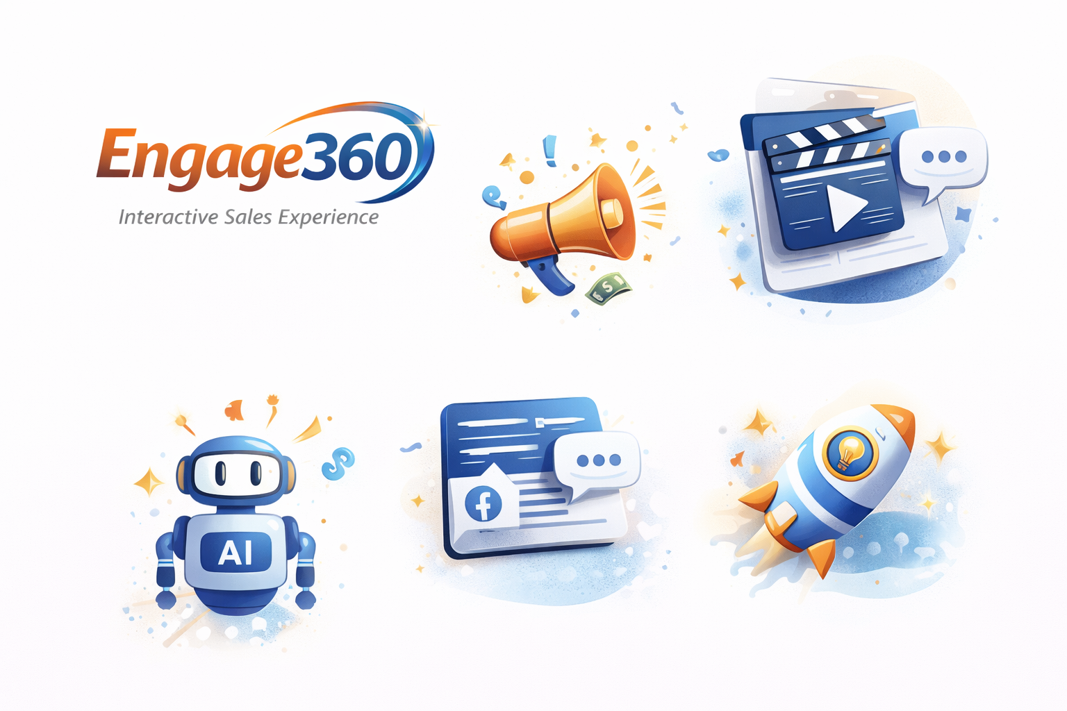Engage360 interactive sales visual system